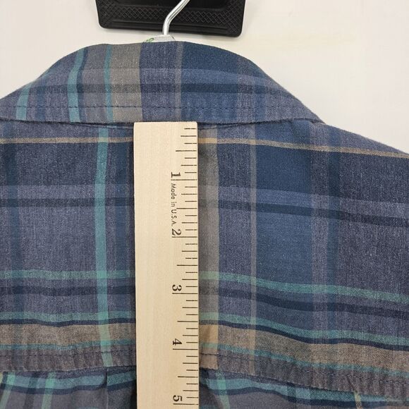 Prana Shirt Mens Small Button Up Short Sleeve Casual Preppy Plaid S - Picture 5 of 10